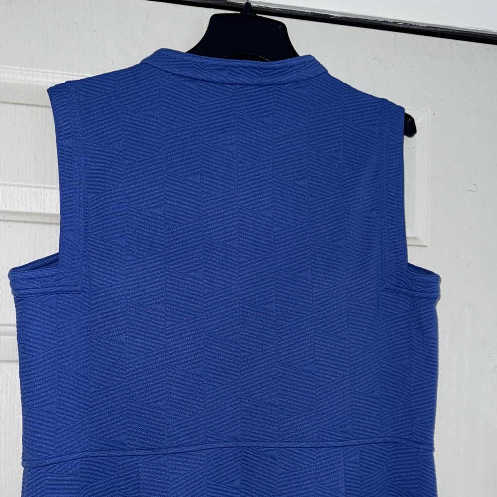 Tommy Hilfiger Blue Sleeveless Dress with 2 Front Button Pockets NWT size 16 - Picture 8 of 9
